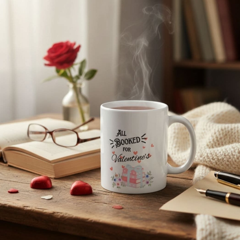 Valentine's Day White Ceramic Mug
